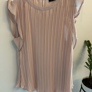 Halogen Soft Blush Pleated Blouse